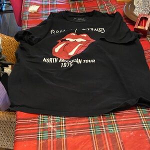 The Rolling Stones Black and Red Men's Jersey